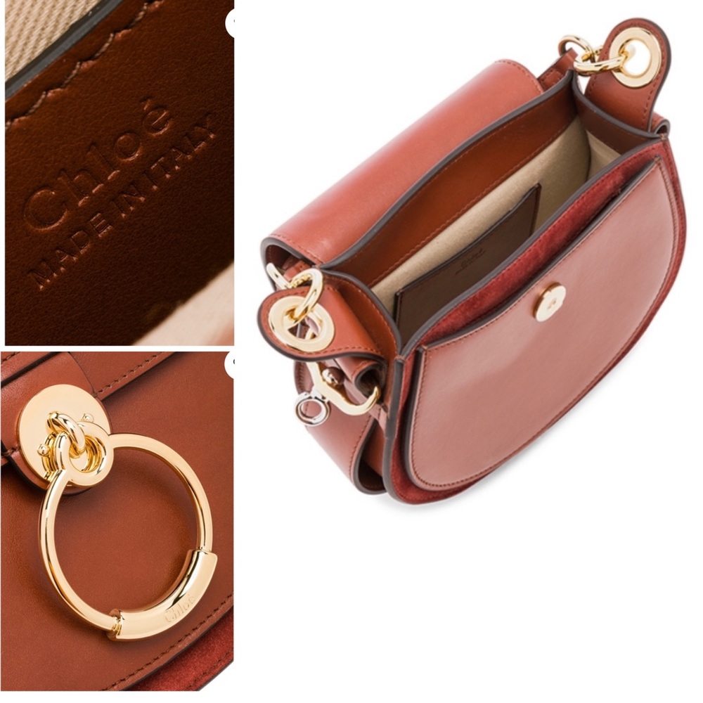 Chloe Small Tess Shiny Calfskin Shoulder Bag NWT - Picture 3 of 8